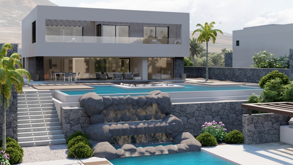 cobertura Cobertizo construcción 6 Beds New Homes for Sale in Puerto Calero | Lanzarote Investments